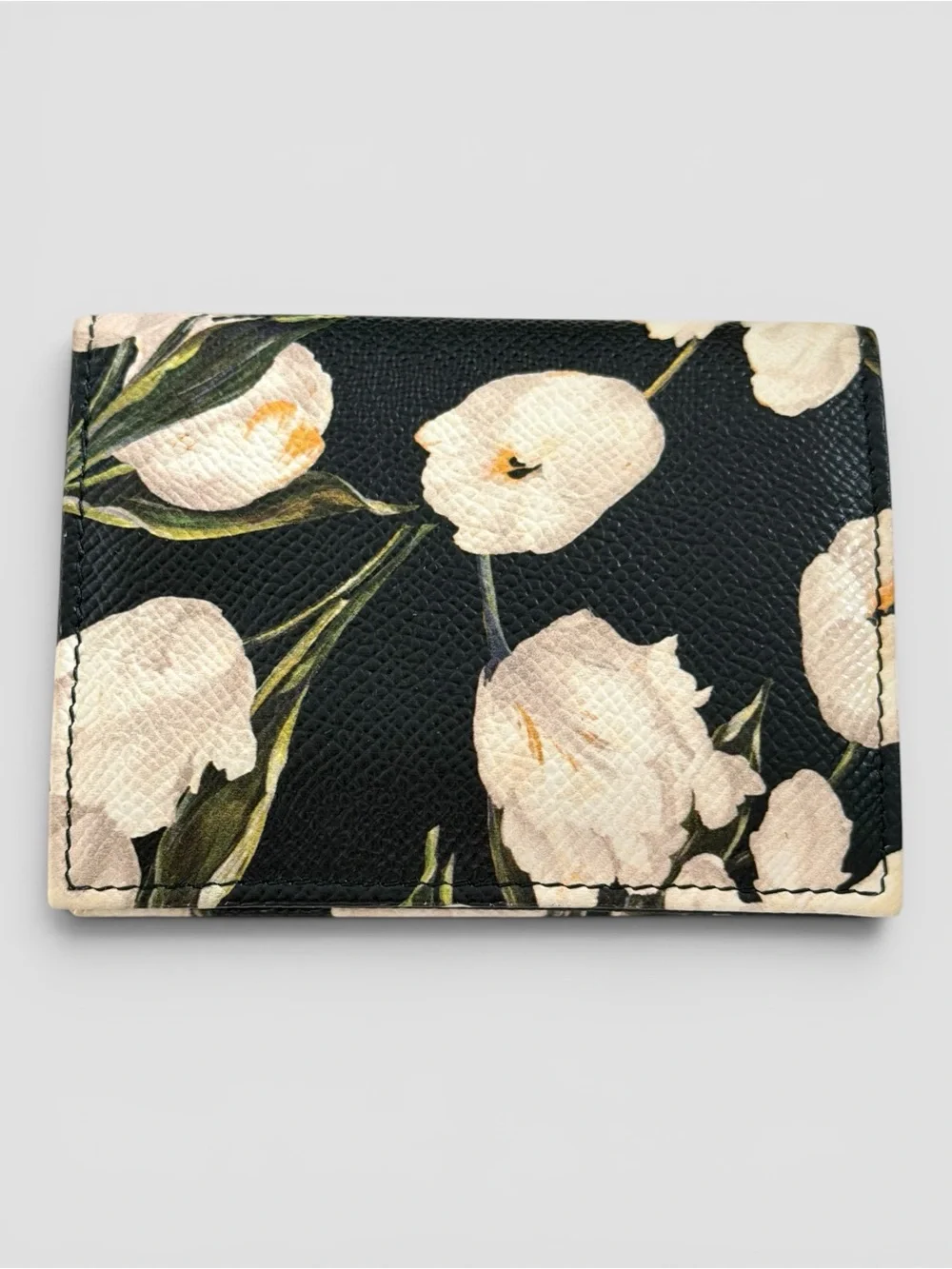 Dolce & Gabbana Tulip Print Compact Wallet